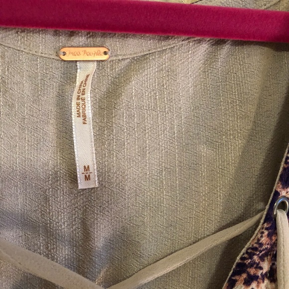 Gray Free People Top - Picture 2 of 6